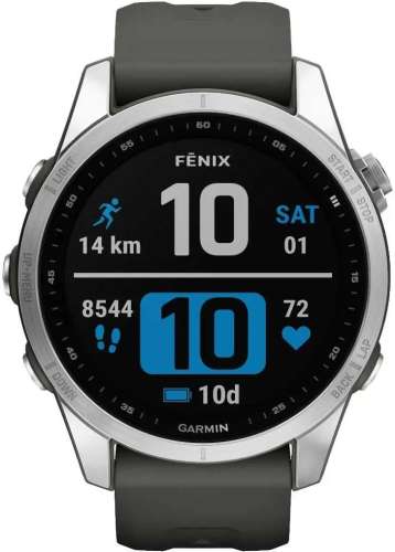 Смарт-часы Garmin Fenix 7S,  1.2",  черный/серый [010-02539-01]